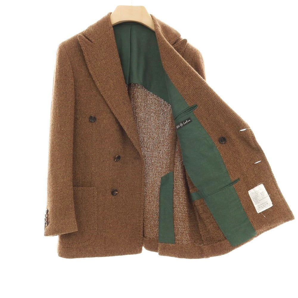 【中古】スティレ ラティーノ STILE LATINO アルパカウールナイロン ダブル6B カジュアルジャケット ブラウン【 44 】【 状態ランクB 】【 メンズ 】