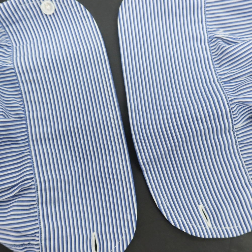 【中古】スティレ ラティーノ STILE LATINO コットン ストライプ レギュラーカラー ドレスシャツ ホワイトxネイビー【サイズ39】【 状態ランクB 】【 メンズ 】