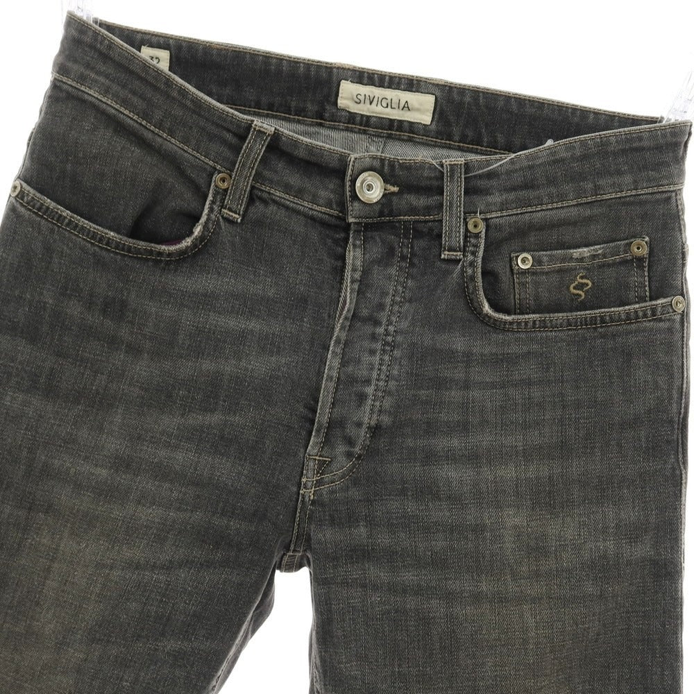 【中古】シビリア SIVIGLIA ストレッチ デニムパンツ グレー【 サイズ32 】【 状態ランクB 】【 メンズ 】 [APD]