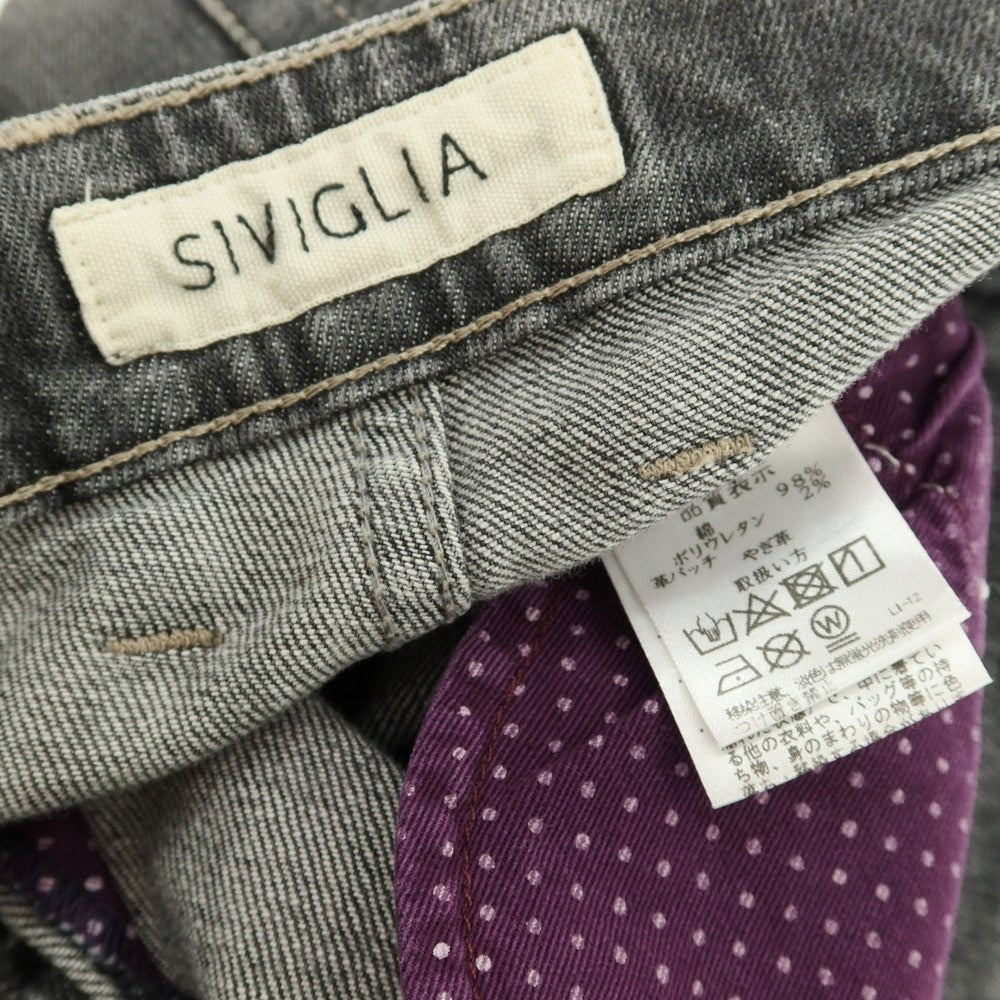【中古】シビリア SIVIGLIA ストレッチ デニムパンツ グレー【 サイズ32 】【 状態ランクB 】【 メンズ 】 [APD]
