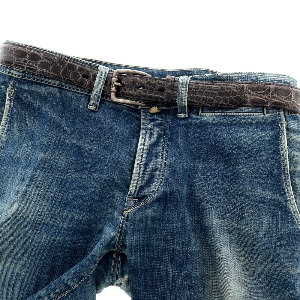 【中古】ファウスト コラート Fausto Colato ベルト ダークネイビー【 85 】【 状態ランクD 】【 メンズ 】