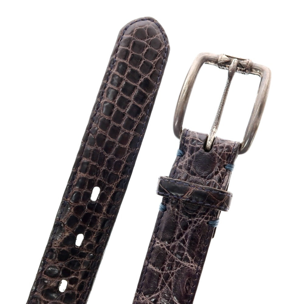 【中古】ファウスト コラート Fausto Colato ベルト ダークネイビー【 85 】【 状態ランクD 】【 メンズ 】