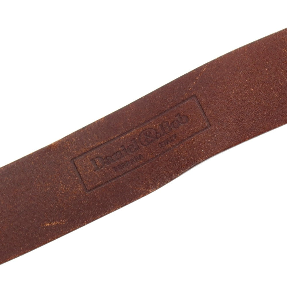 【中古】ダニエルアンドボブ Daniel &amp; Bob ベルト ダークブラウン【 90 】【 状態ランクD 】【 メンズ 】