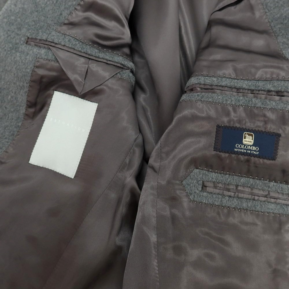 【中古】エストネーション ESTNATION ウール チェスターフィールドコート グレー【 46 】【 状態ランクB 】【 メンズ 】