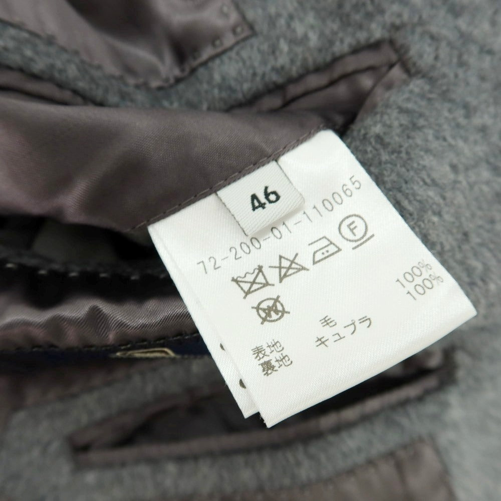 【中古】エストネーション ESTNATION ウール チェスターフィールドコート グレー【サイズ46】【 状態ランクB 】【 メンズ 】[BPD]