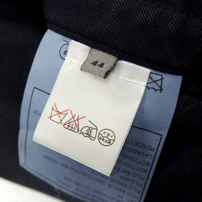 【中古】ボリオリ BOGLIOLI K.JACKET 製品染め ウール ヘリンボーン 3B カジュアルジャケット ネイビー【 44 】【 状態ランクC 】【 メンズ 】[APD]