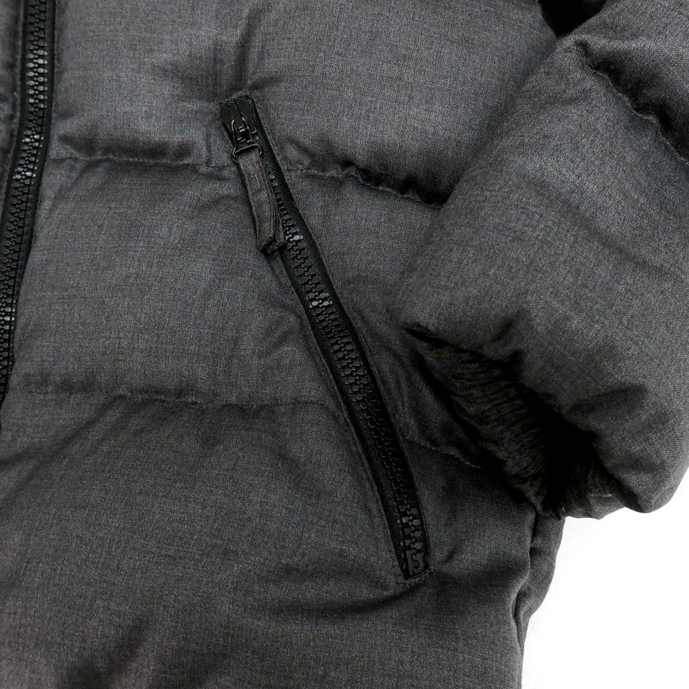 【中古】デュベティカ DUVETICA ウールカシミヤ フルジップ フーデッド ダウンジャケット グレー【 48 】【 状態ランクD 】【 メンズ 】