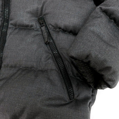 【中古】デュベティカ DUVETICA ウールカシミヤ フルジップ フーデッド ダウンジャケット グレー【 48 】【 状態ランクD 】【 メンズ 】