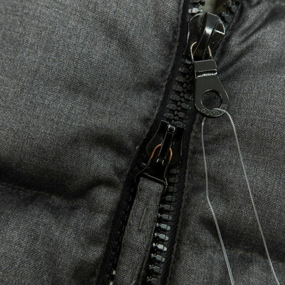 【中古】デュベティカ DUVETICA ウールカシミヤ フルジップ フーデッド ダウンジャケット グレー【 48 】【 状態ランクD 】【 メンズ 】