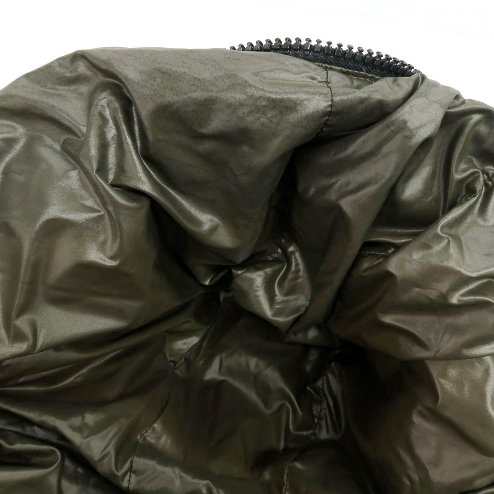 【中古】デュベティカ DUVETICA ウールカシミヤ フルジップ フーデッド ダウンジャケット グレー【 48 】【 状態ランクD 】【 メンズ 】