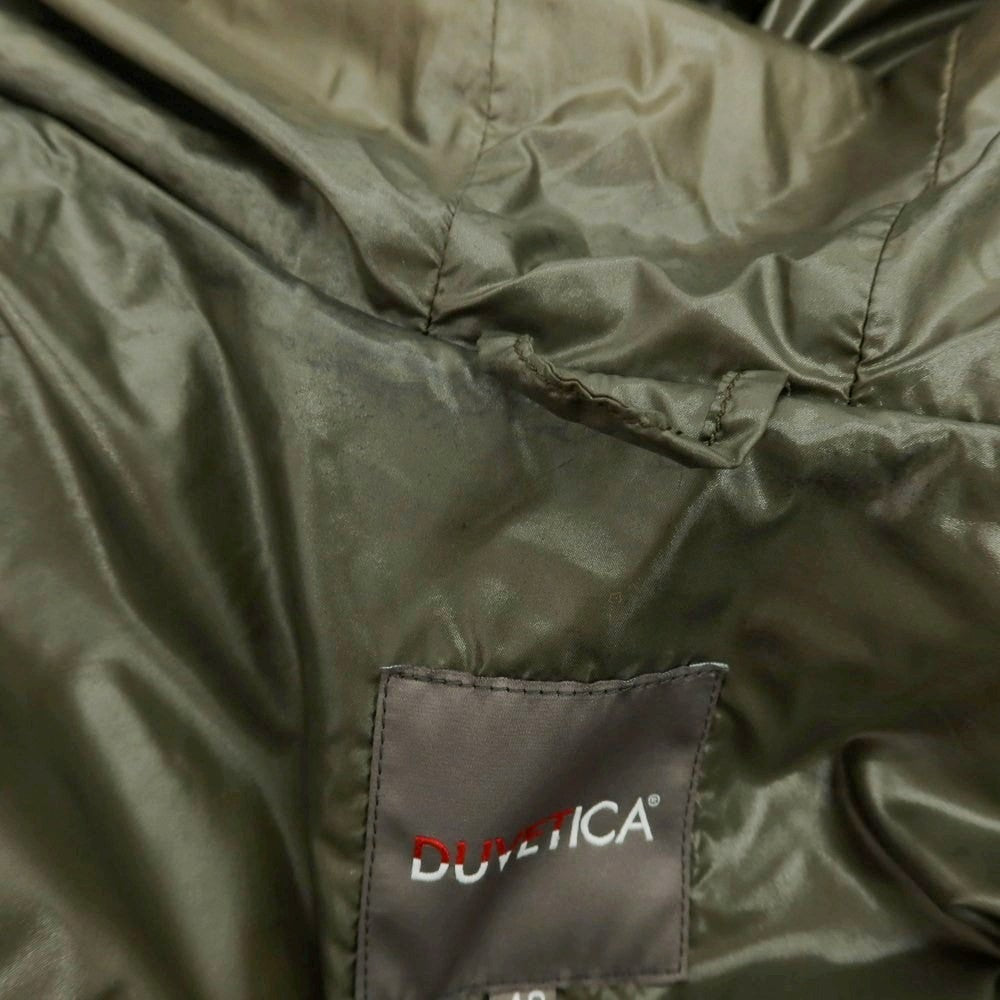 【中古】デュベティカ DUVETICA ウールカシミヤ フルジップ フーデッド ダウンジャケット グレー【 48 】【 状態ランクD 】【 メンズ 】
