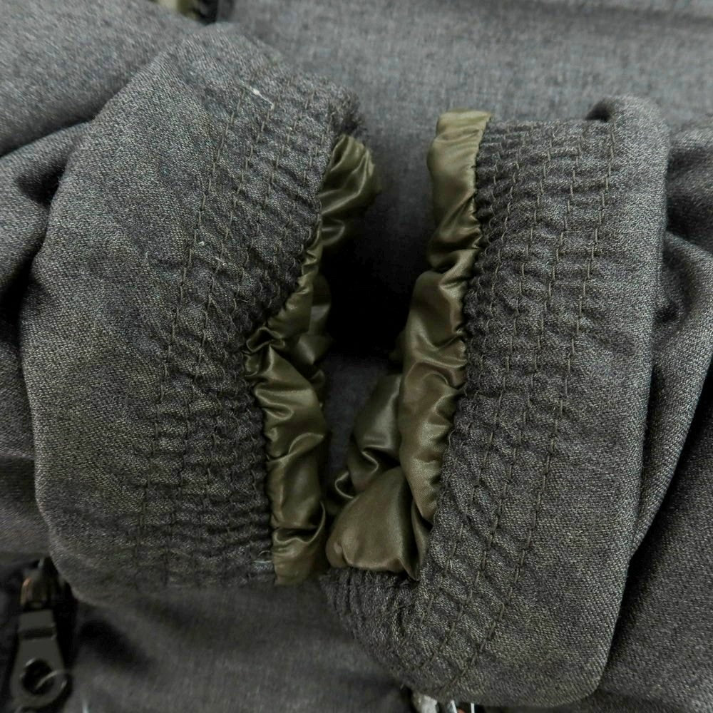 【中古】デュベティカ DUVETICA ウールカシミヤ フルジップ フーデッド ダウンジャケット グレー【 48 】【 状態ランクD 】【 メンズ 】