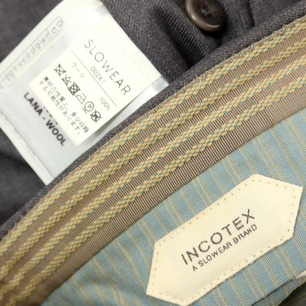 【SALE10%OFF/返品不可】【中古】インコテックス INCOTEX SUPER100’S ウール ドレススラックスパンツ グレー【 サイズ46 】【 状態ランクB 】【 メンズ 】
