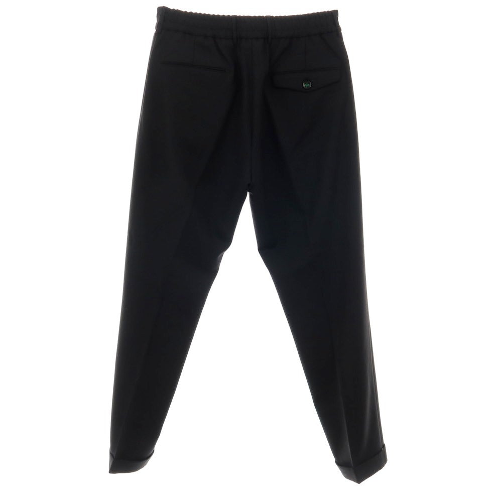 【中古】ベルウィッチ BERWICH ポリエステルウール イージースラックスパンツ ブラック【サイズ46】【 状態ランクB 】【 メンズ 】