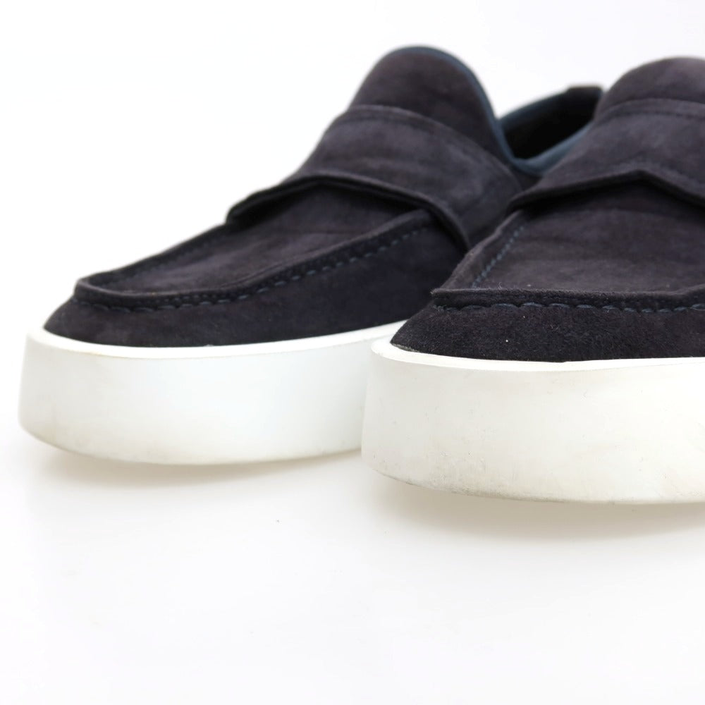 【中古】ファビアーノリッチ FABIANO RICCI ×Pernoi スエード スリッポンスニーカー ネイビー【サイズ40】【 状態ランクB 】【 メンズ 】