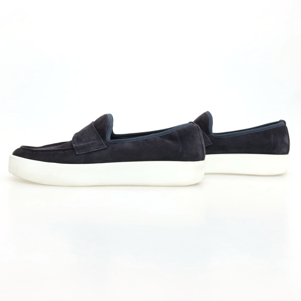 【中古】ファビアーノリッチ FABIANO RICCI ×Pernoi スエード スリッポンスニーカー ネイビー【サイズ40】【 状態ランクB 】【 メンズ 】