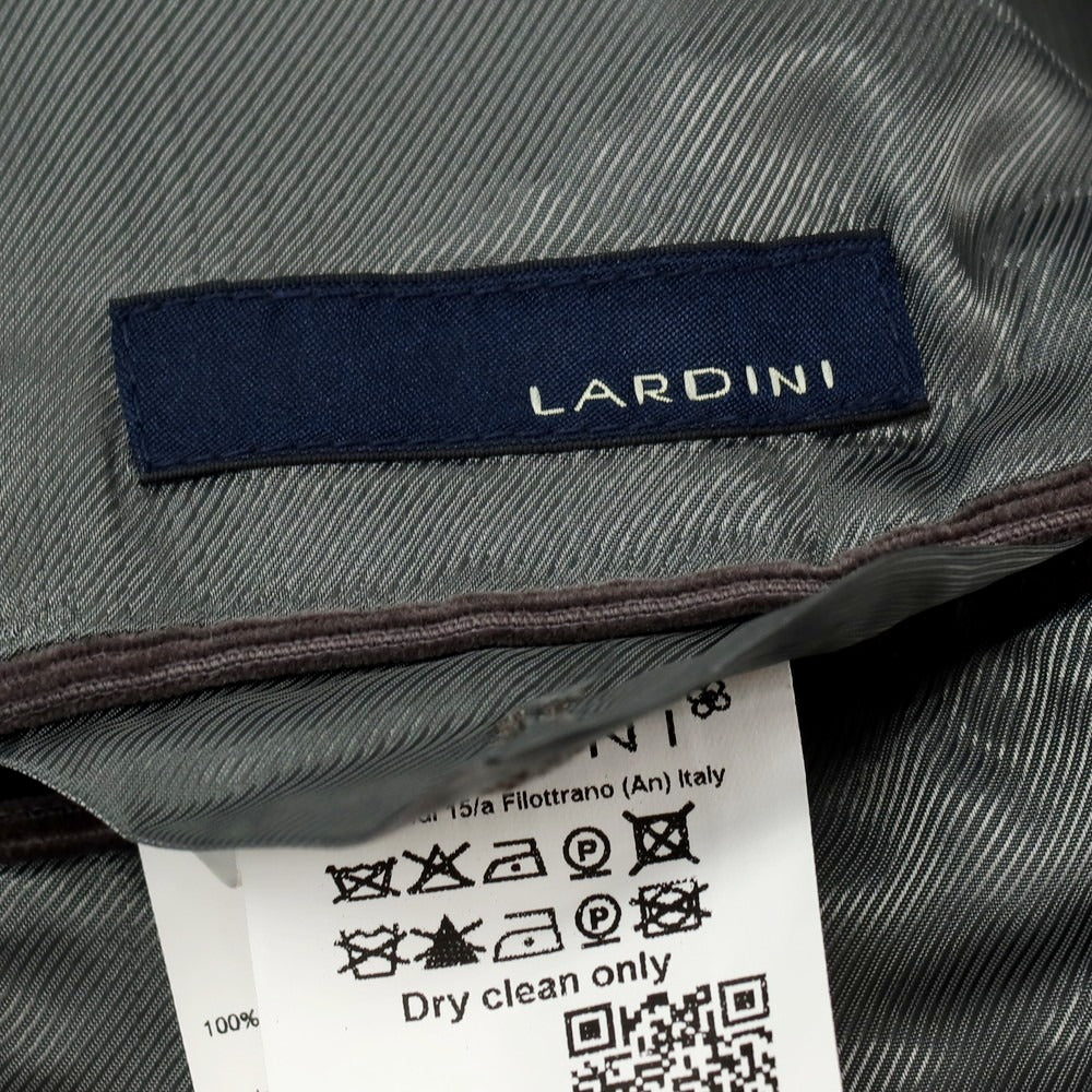 【中古】ラルディーニ LARDINI コットン コーデュロイ 2B カジュアルジャケット ウォームグレー【 46 】【 状態ランクC 】【 メンズ 】