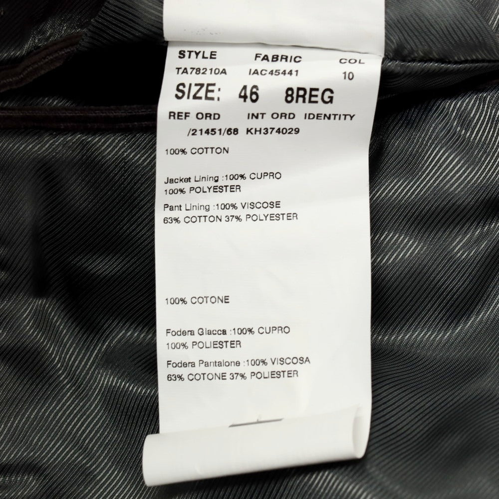 【中古】ラルディーニ LARDINI コットン コーデュロイ 2B カジュアルジャケット ウォームグレー【 46 】【 状態ランクC 】【 メンズ 】