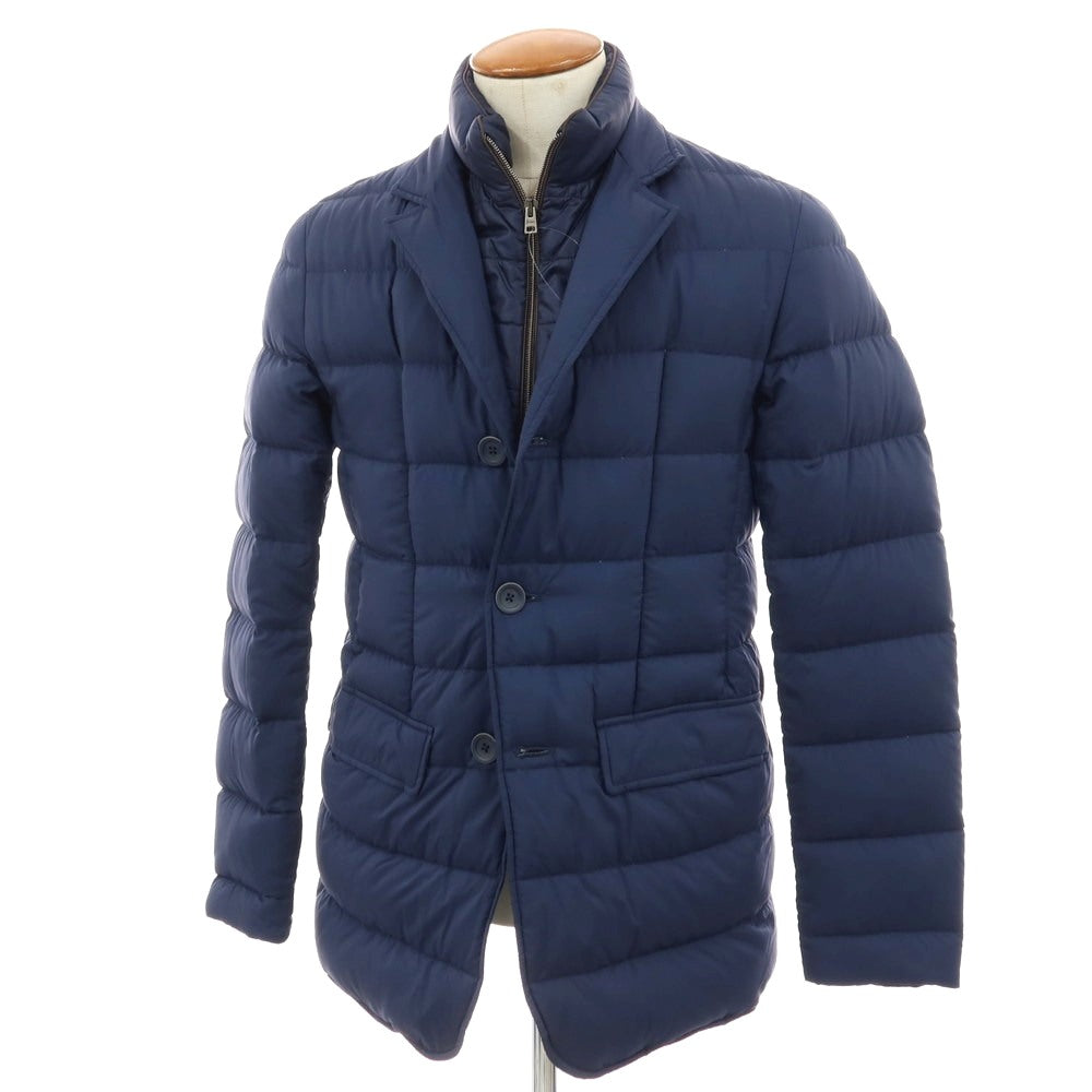 【中古】ヘルノ Herno ナイロンポリウレタン ダウンジャケット ライトネイビー【 46 】【 状態ランクB 】【 メンズ 】 []