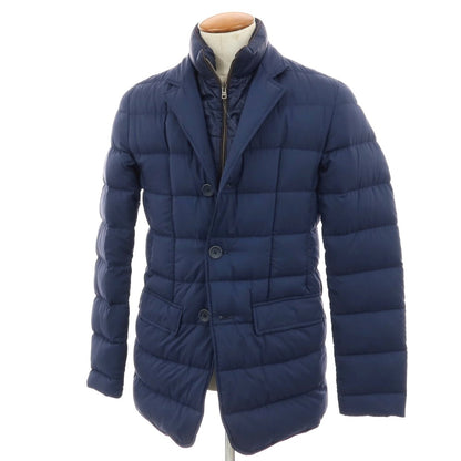 【中古】ヘルノ Herno ナイロンポリウレタン ダウンジャケット ライトネイビー【 46 】【 状態ランクB 】【 メンズ 】 []