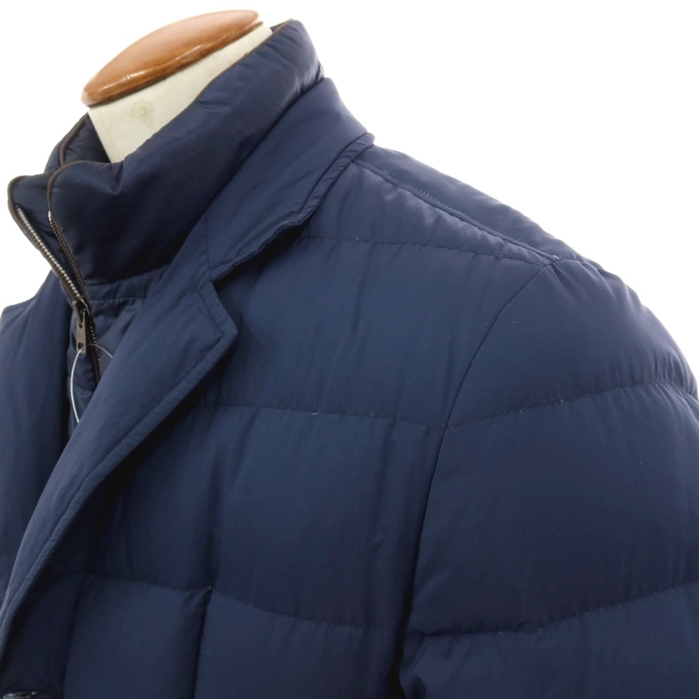 【中古】ヘルノ Herno ナイロンポリウレタン ダウンジャケット ライトネイビー【サイズ46】【 状態ランクB 】【 メンズ 】