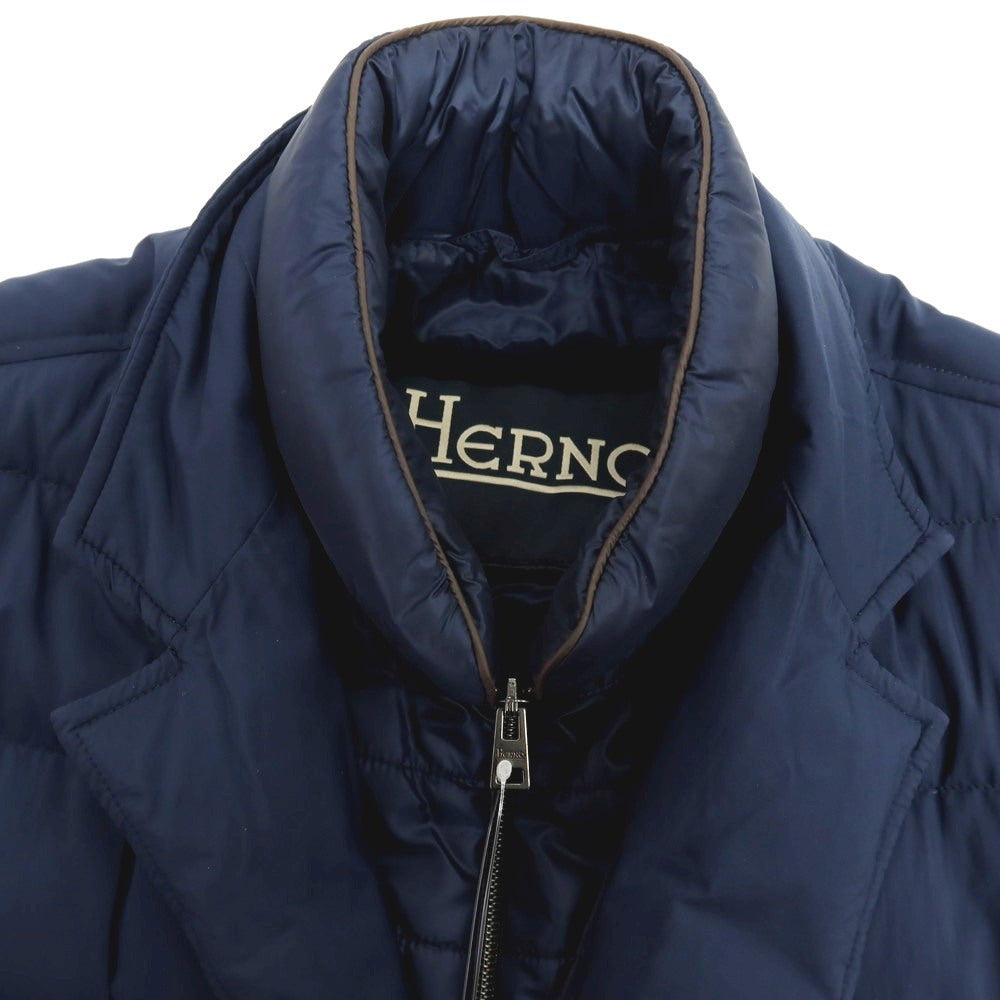 【中古】ヘルノ Herno ナイロンポリウレタン ダウンジャケット ライトネイビー【 46 】【 状態ランクB 】【 メンズ 】 []
