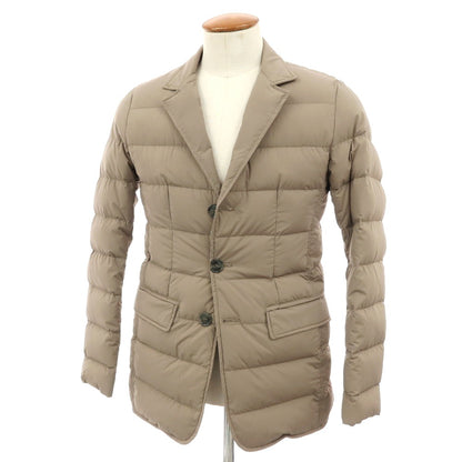 【中古】ヘルノ Herno ナイロンポリウレタン ダウンジャケット ダークベージュ【サイズ46】【 状態ランクB 】【 メンズ 】