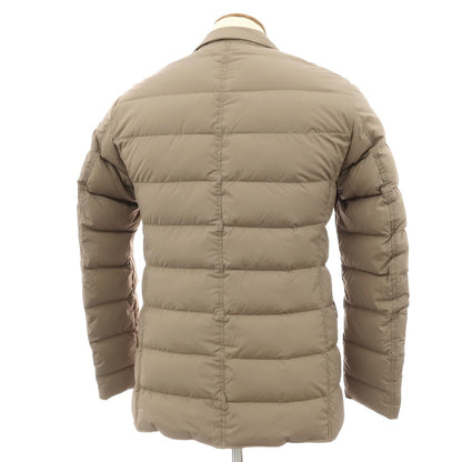 【中古】ヘルノ Herno ナイロンポリウレタン ダウンジャケット ダークベージュ【サイズ46】【 状態ランクB 】【 メンズ 】