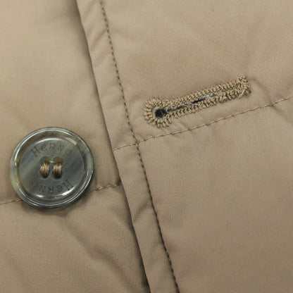 【中古】ヘルノ Herno ナイロンポリウレタン ダウンジャケット ダークベージュ【サイズ46】【 状態ランクB 】【 メンズ 】