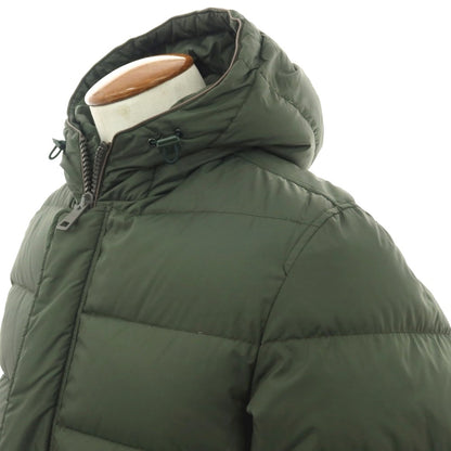 【中古】ヘルノ Herno POLAR-TECH ナイロン フーデッド ダウンコート グリーン【サイズ46】【 状態ランクB 】【 メンズ 】