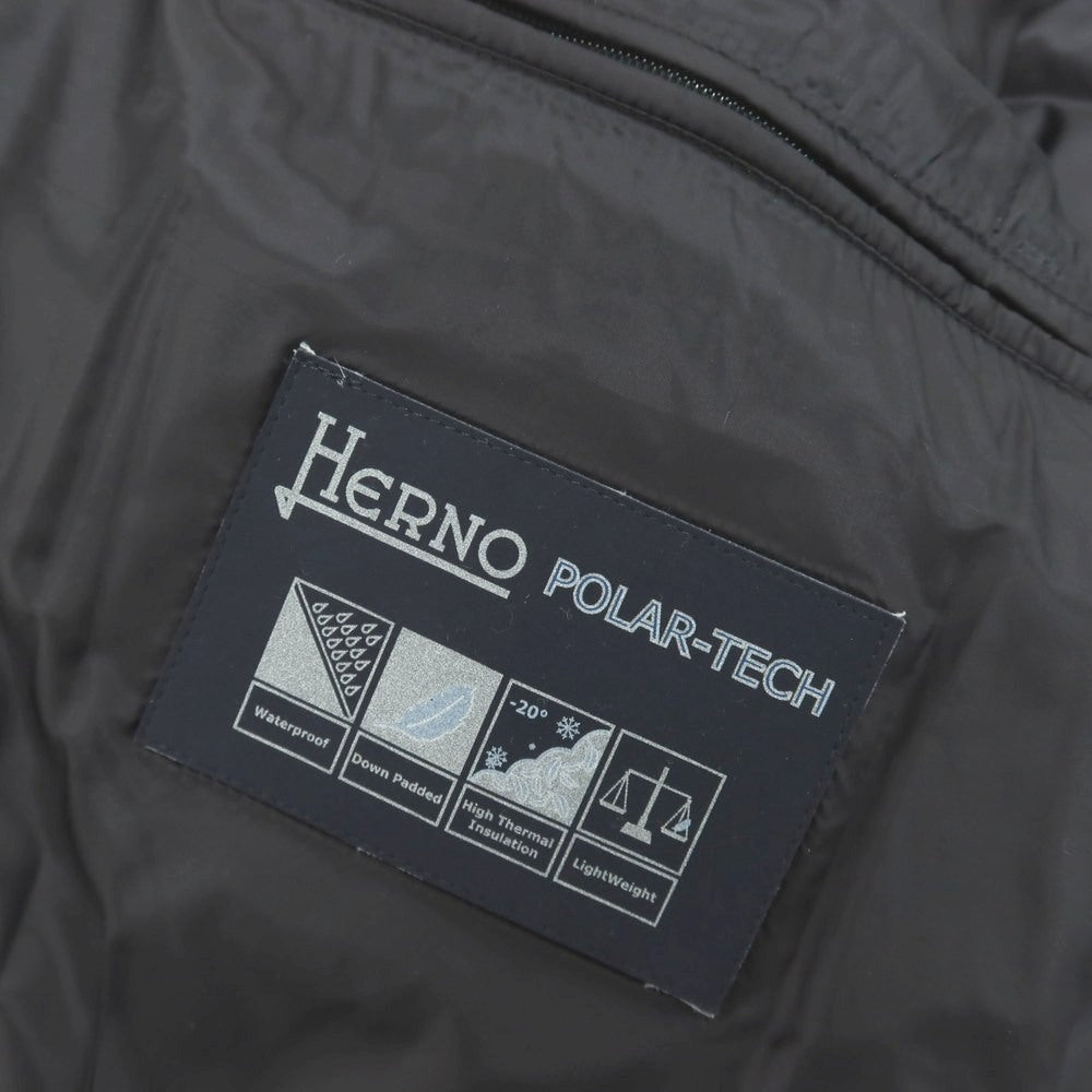 【中古】ヘルノ Herno POLAR-TECH ナイロンポリエステル ダウンコート ダークグレー【サイズ48】【 状態ランクB 】【 メンズ 】