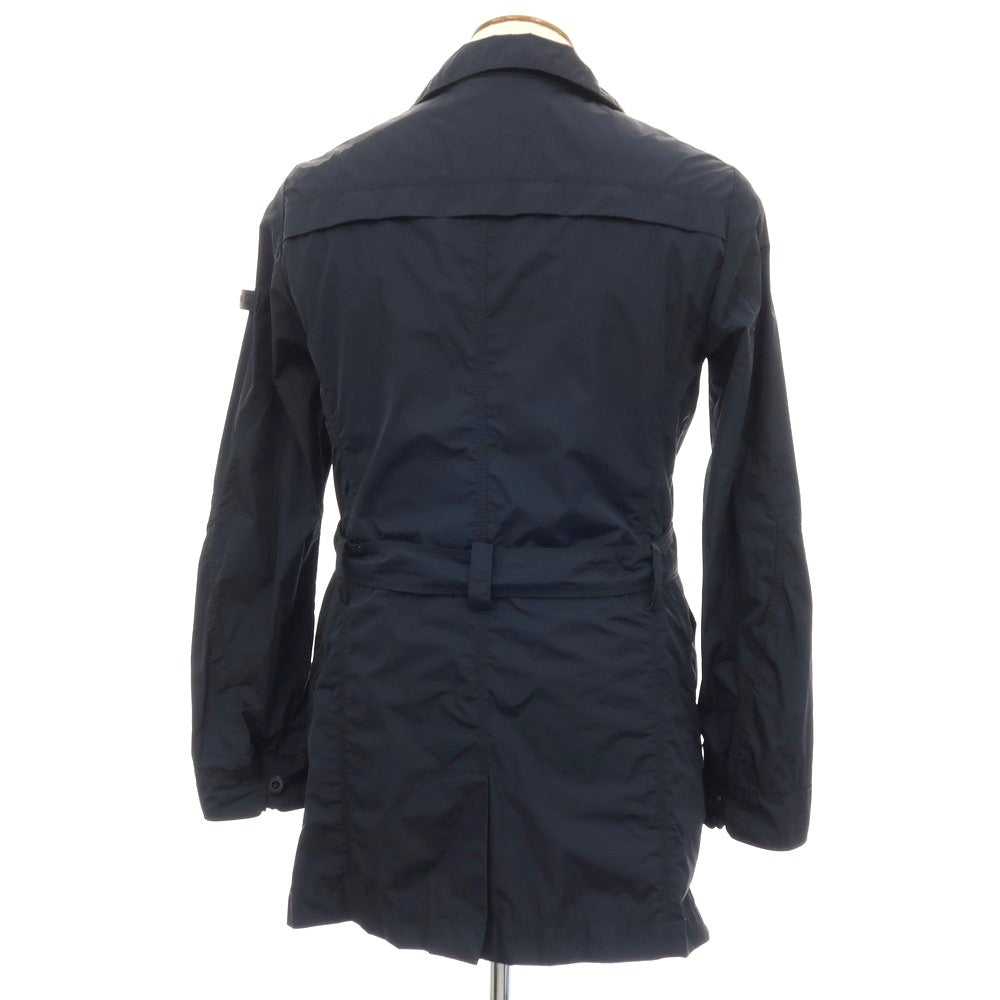 【中古】ピューテリー PEUTEREY ポリエステルナイロン ステンカラーコート ネイビー【サイズ46】【 状態ランクC 】【 メンズ 】