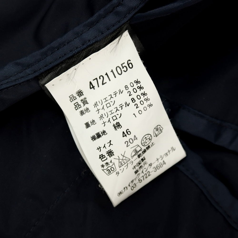 【中古】ピューテリー PEUTEREY ポリエステルナイロン ステンカラーコート ネイビー【サイズ46】【 状態ランクC 】【 メンズ 】[CPD]