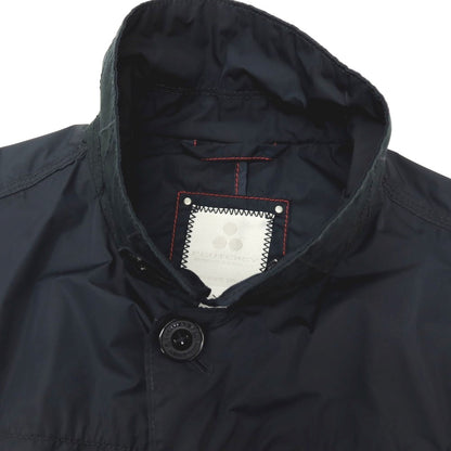 【中古】ピューテリー PEUTEREY ポリエステルナイロン ステンカラーコート ネイビー【サイズ46】【 状態ランクC 】【 メンズ 】