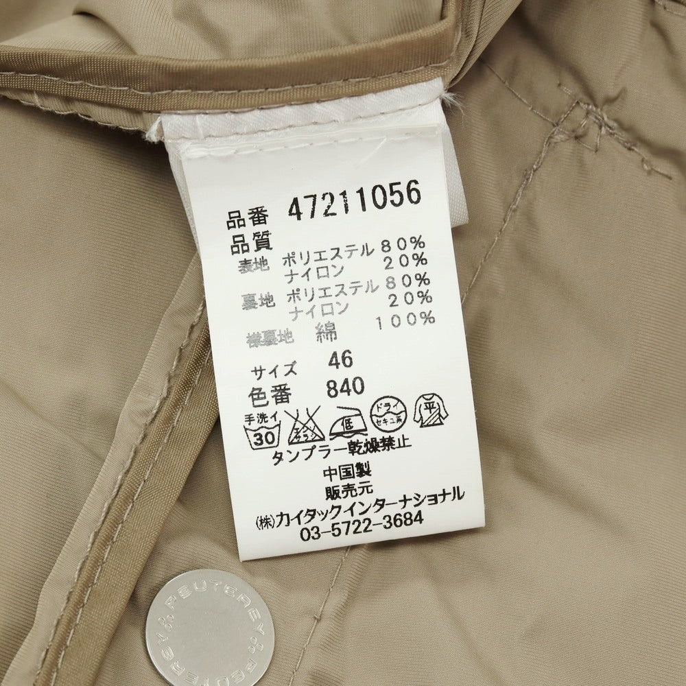 【中古】ピューテリー PEUTEREY ポリエステルナイロン ステンカラーコート ベージュ【サイズ46】【 状態ランクC 】【 メンズ 】[CPD]