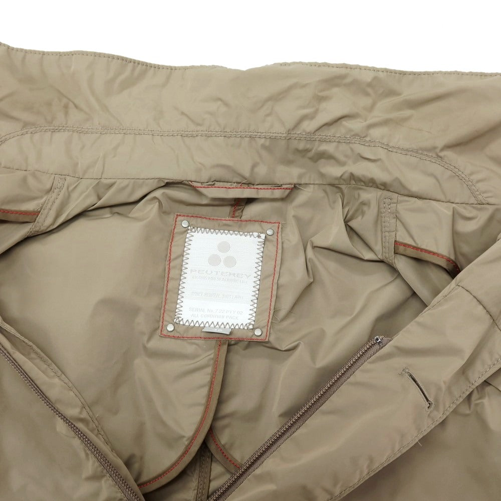 【中古】ピューテリー PEUTEREY ポリエステルナイロン ステンカラーコート ベージュ【サイズ46】【 状態ランクC 】【 メンズ 】[CPD]