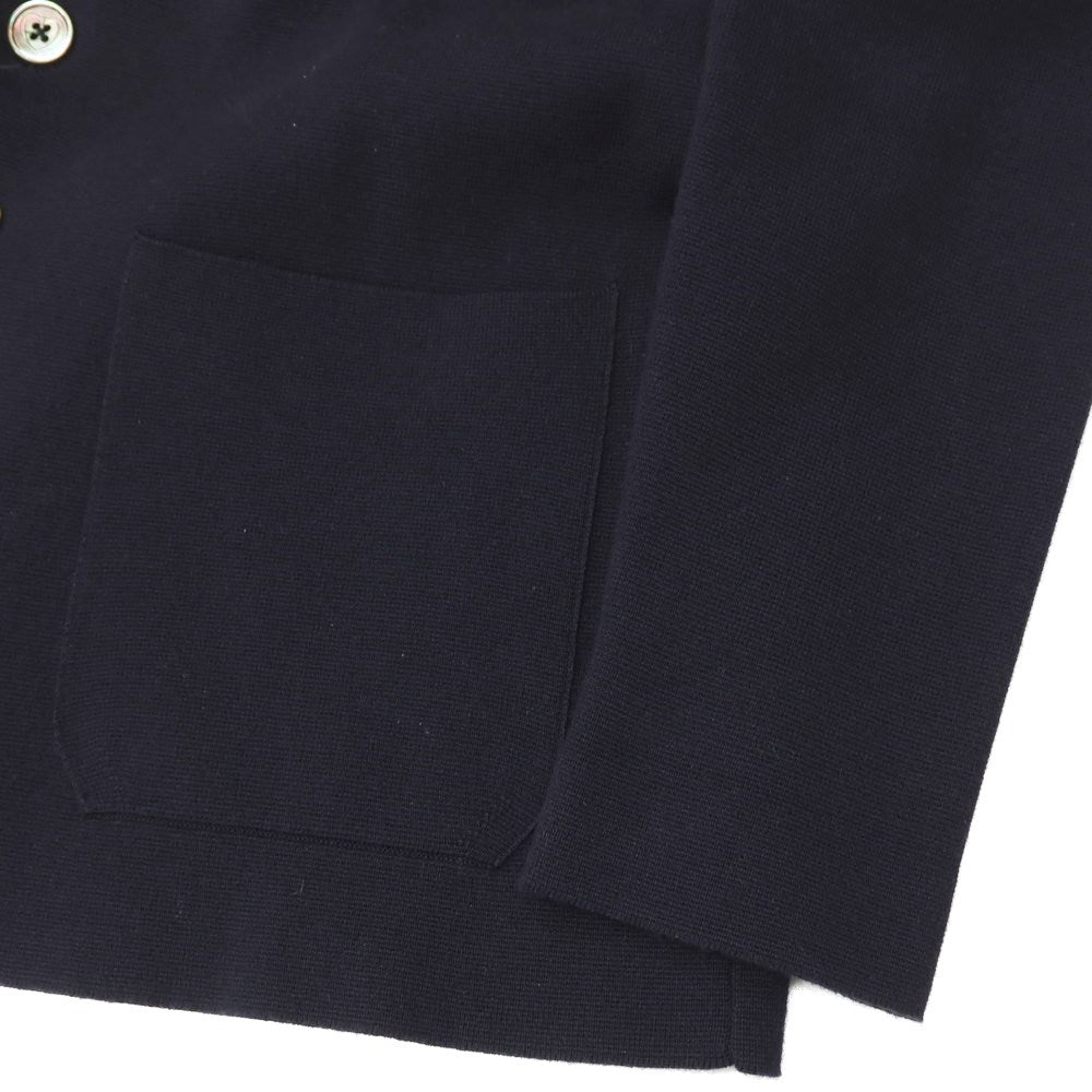 【中古】クルチアーニ CRUCIANI コットンポリウレタン 3B ニットジャケット ネイビー【 48 】【 状態ランクB 】【 メンズ 】 []
