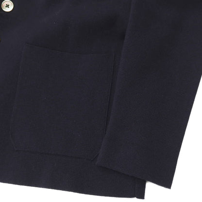 【中古】クルチアーニ CRUCIANI コットンポリウレタン 3B ニットジャケット ネイビー【 48 】【 状態ランクB 】【 メンズ 】 []