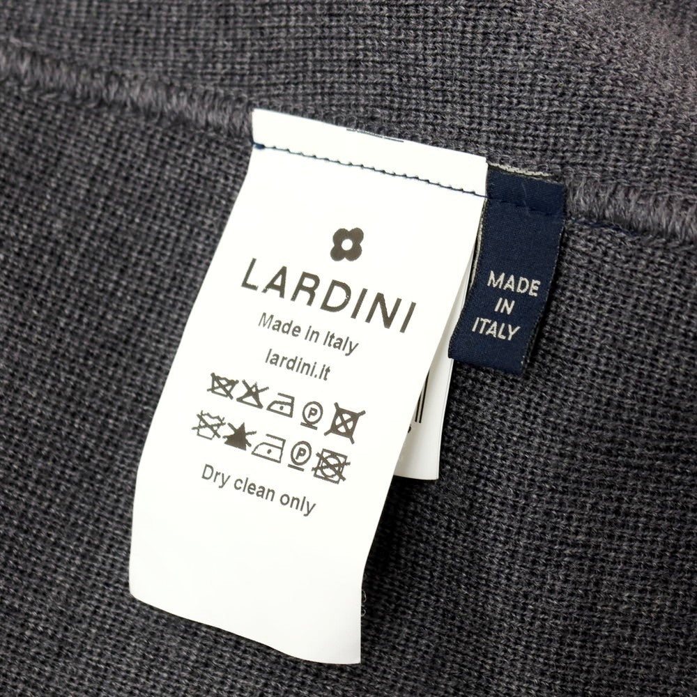 【中古】ラルディーニ LARDINI カシミヤ 2B ニットジャケット ダークグレー【 S 】【 状態ランクB 】【 メンズ 】