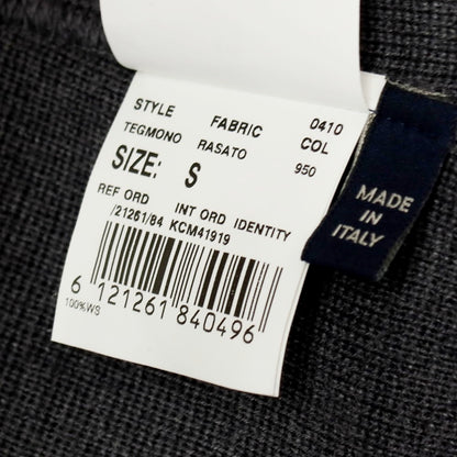 【中古】ラルディーニ LARDINI カシミヤ 2B ニットジャケット ダークグレー【 S 】【 状態ランクB 】【 メンズ 】