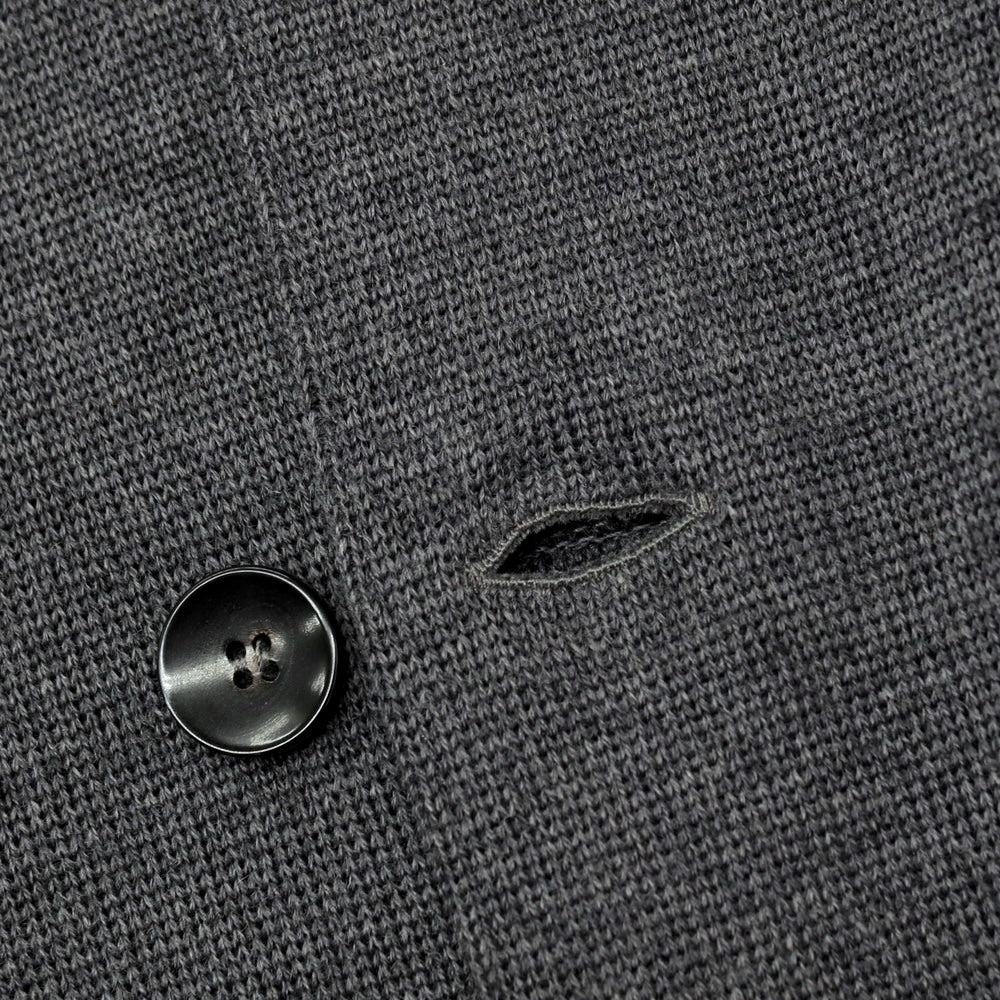 【中古】ラルディーニ LARDINI カシミヤ 2B ニットジャケット ダークグレー【 S 】【 状態ランクB 】【 メンズ 】