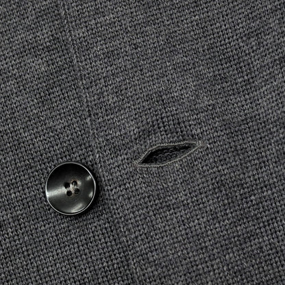 【中古】ラルディーニ LARDINI カシミヤ 2B ニットジャケット ダークグレー【 S 】【 状態ランクB 】【 メンズ 】