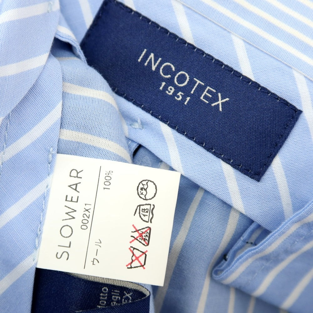 【中古】インコテックス INCOTEX SUPER100’S ウール ドレススラックスパンツ チャコール【サイズ46】【 状態ランクD 】【 メンズ 】