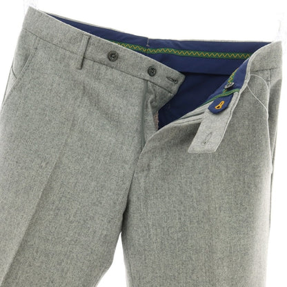 【中古】ベルウィッチ BERWICH ウール ドレススラックスパンツ ライトグレー【サイズ46】【 状態ランクC 】【 メンズ 】