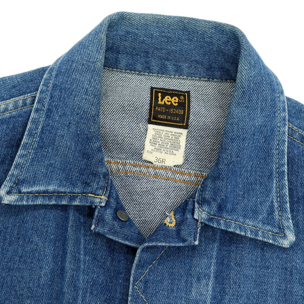 【中古】リー Lee コットン デニムジャケット ブルー【 サイズ36 】【 状態ランクC 】【 メンズ 】 [APD]