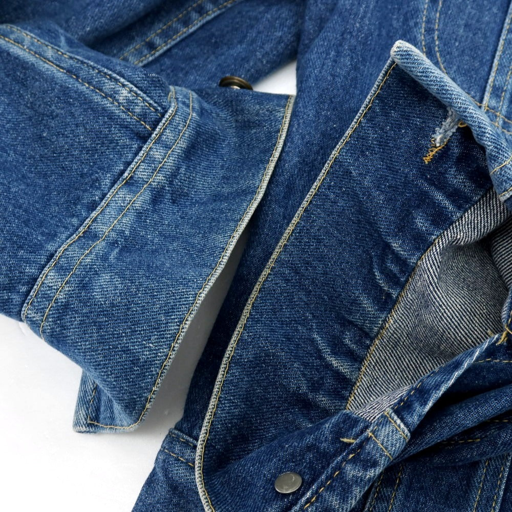 【中古】リー Lee コットン デニムジャケット ブルー【 サイズ36 】【 状態ランクC 】【 メンズ 】 [APD]