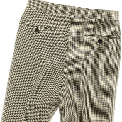 【中古】ポロ ラルフローレン Polo Ralph Lauren ウールリネン ハウンドトゥース カジュアルスラックスパンツ グレーxアイボリー【サイズ76】【 状態ランクC 】【 メンズ 】