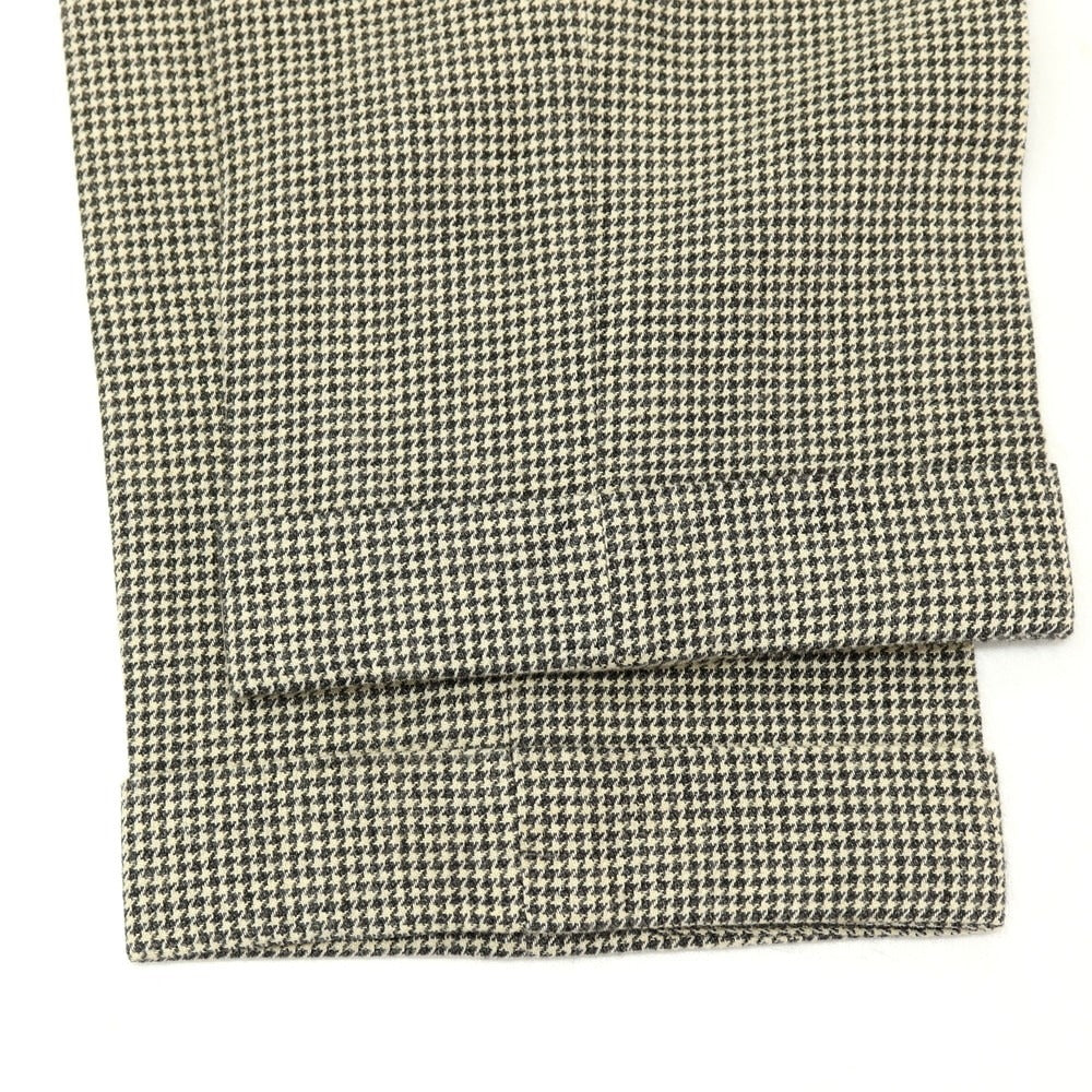 【中古】ポロ ラルフローレン Polo Ralph Lauren ウールリネン ハウンドトゥース カジュアルスラックスパンツ グレーxアイボリー【サイズ76】【 状態ランクC 】【 メンズ 】