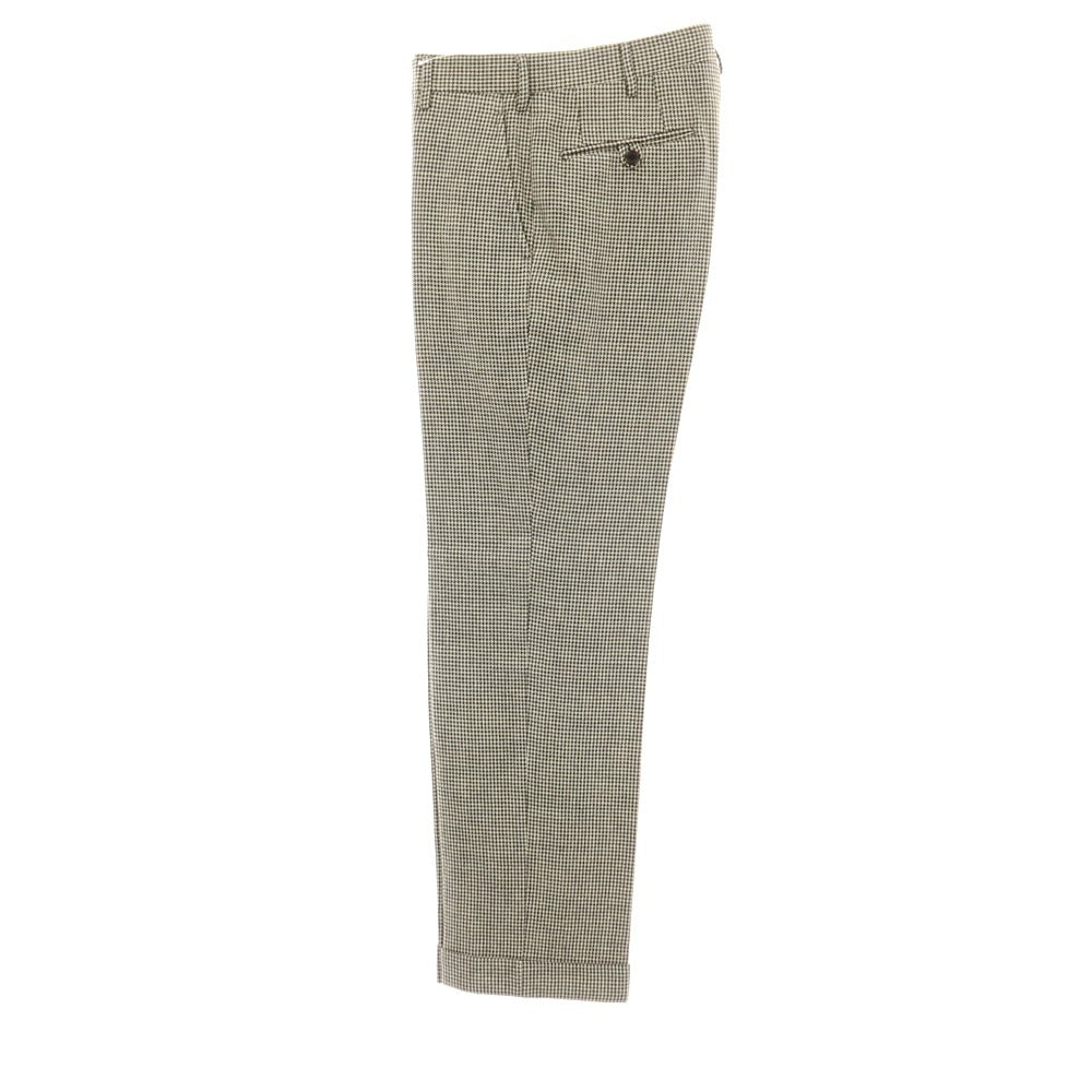 【中古】ポロ ラルフローレン Polo Ralph Lauren ウールリネン ハウンドトゥース カジュアルスラックスパンツ グレーxアイボリー【サイズ76】【 状態ランクC 】【 メンズ 】