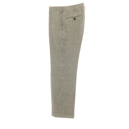 【中古】ポロ ラルフローレン Polo Ralph Lauren ウールリネン ハウンドトゥース カジュアルスラックスパンツ グレーxアイボリー【サイズ76】【 状態ランクC 】【 メンズ 】